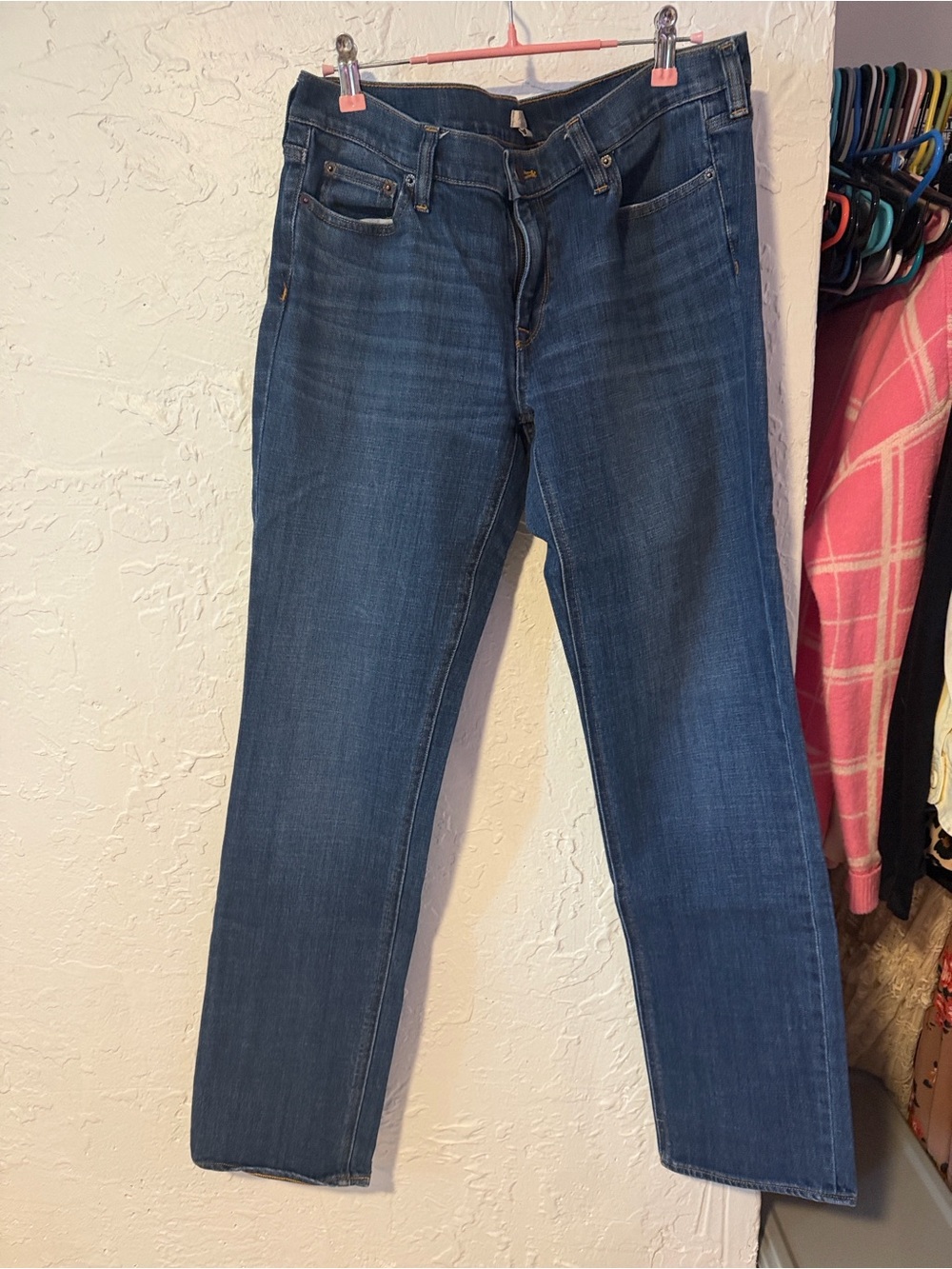 J. Crew Women's Straight-Leg Jeans in Dark Blue Denim
